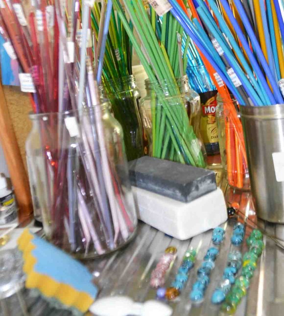 Glass rods