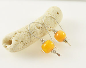 Handmade Yellow Earrings