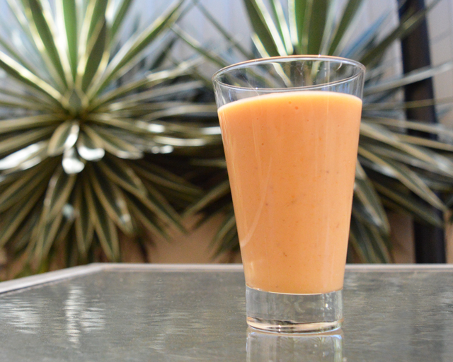 Tropical Banana and PawPaw Smoothie