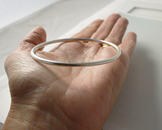 3mm Thin Solid Silver Bangle