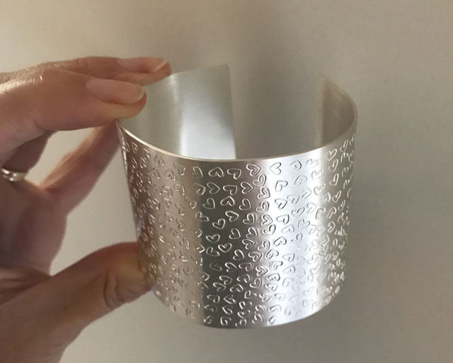 Statement Silver Cuff Bangle Craft Workshop